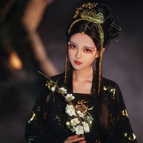 原创北极星汉服女古装齐胸襦裙六米摆星空渐变色仙女中国风夏学生