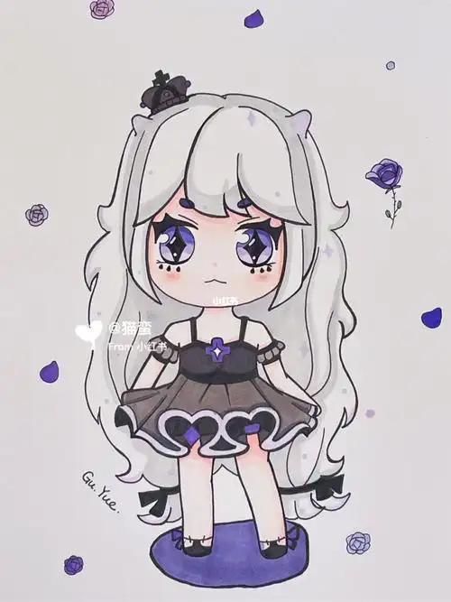 迷你世界莉莉丝简笔画步骤图