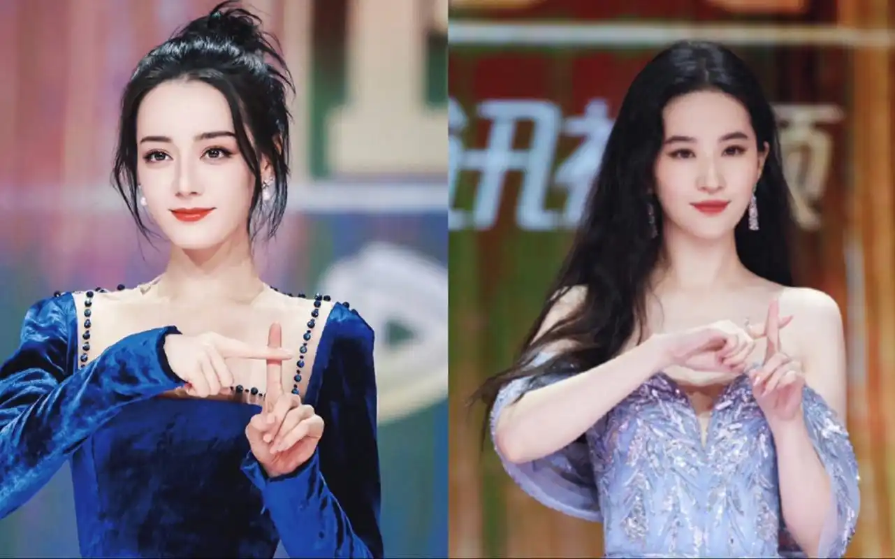 刘亦菲迪丽热巴,侧颜展示骨相美,但盲目跟风做鼻子不可取