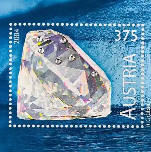 开始预约!世界首枚钻石邮票发行