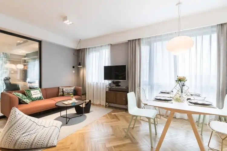 自然北欧风三居客厅装修效果图