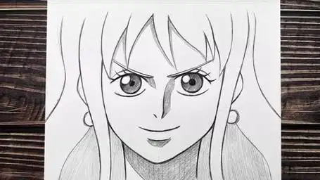 【手绘】娜美-《海贼王》丨铅笔草图