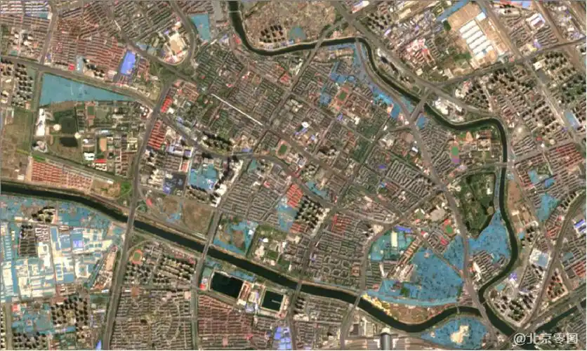 天津市2021年4月份最新卫星影像地图