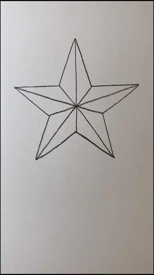 #简笔画#不一样的五角星画法
