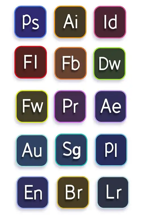 常用设计软件图标