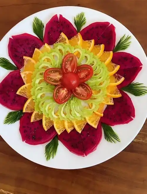 水果的花样摆盘