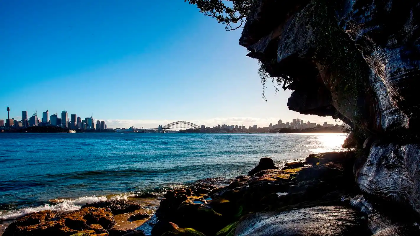悉尼港湾风景摄影高清宽屏桌面壁纸