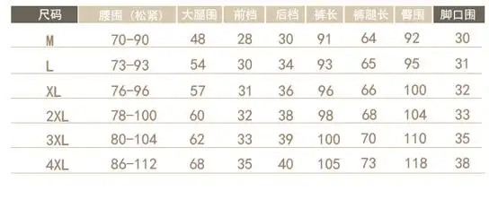 腰围是2尺一,裤子应该是m还是l码?