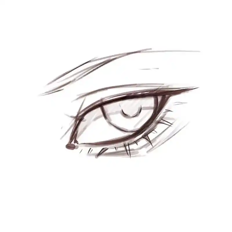 眼睛(二)#procreate绘画 #画了个画 #绘画过程 - 抖音