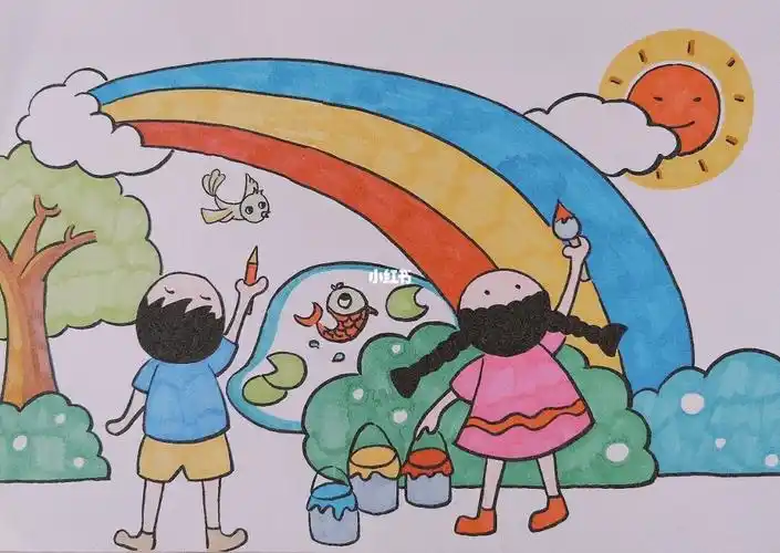 七彩童年_童年_儿童画_儿童画_人文_绘画