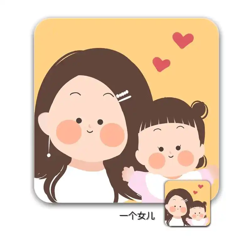 亲子头像 #抖音图文来了 #一家四口头像 #手绘头像 #亲 - 抖音