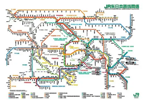 003东京地铁图和jr铁路的乘坐体会日本轨道交通jr和地铁的区别