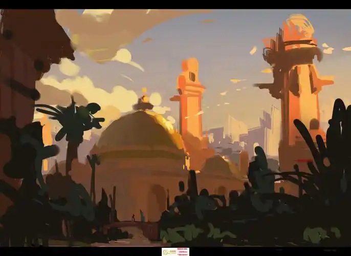 电影场景概念设计气氛图原画插画合集_设计素材_2.