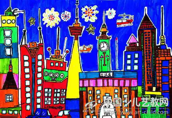 作品名称:  《城市夜景》