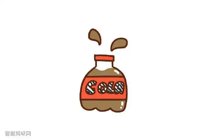 可乐怎么画简单可爱