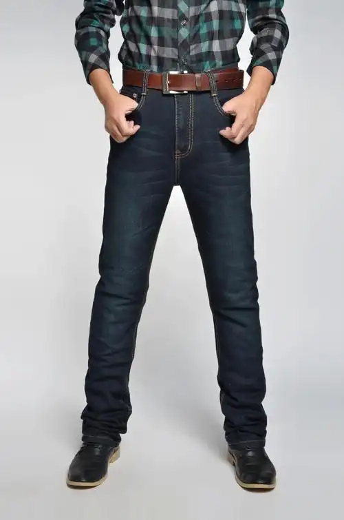 加肥加大胖子男装超大码男式牛仔裤男版宽松男士大号长裤子秋冬款