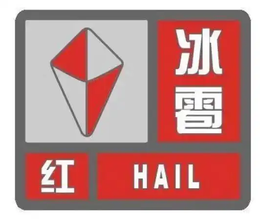 冰雹红色预警信号:南昌市气象局变更发布20时45分最高警戒!
