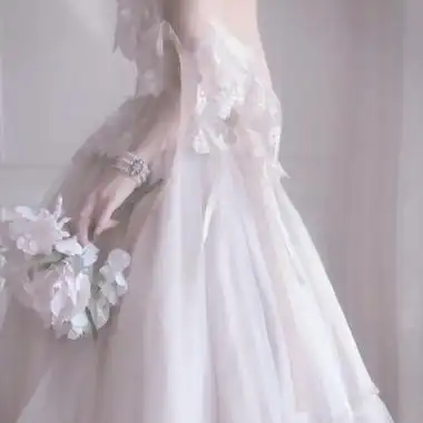 仙气白裙子女生头像高清白色的仙女气质部位头像图片