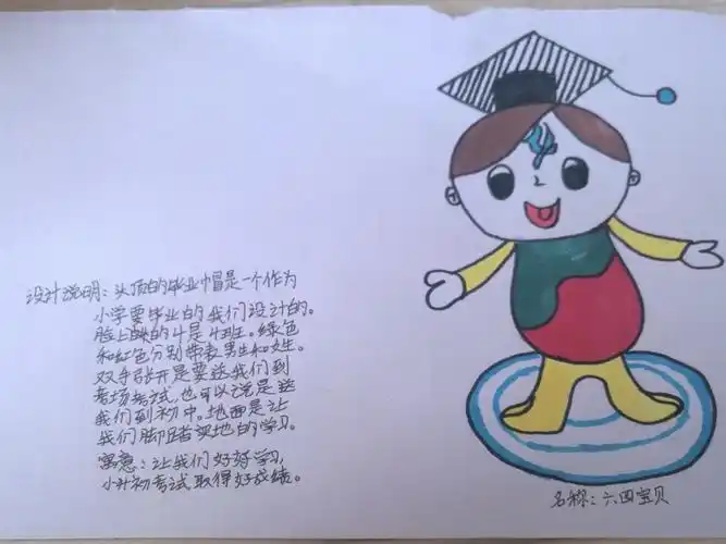 潍坊美加实验学校六年级1-6班《班级吉祥物》作品展示