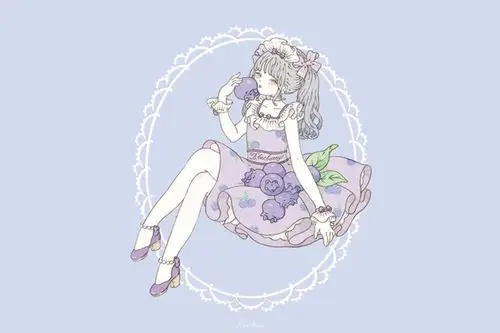 水果拟人化lolita扮相像精灵草莓少女足够甜美