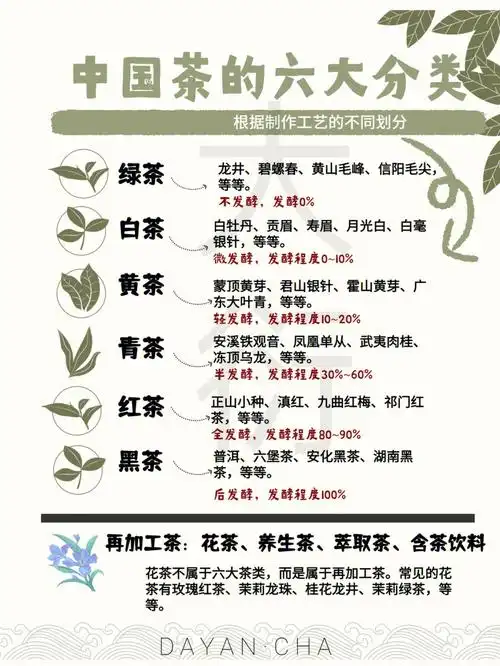 虽通俗易懂 但任何小知识都值得深耕-95中国的茶叶种类很多 分类也