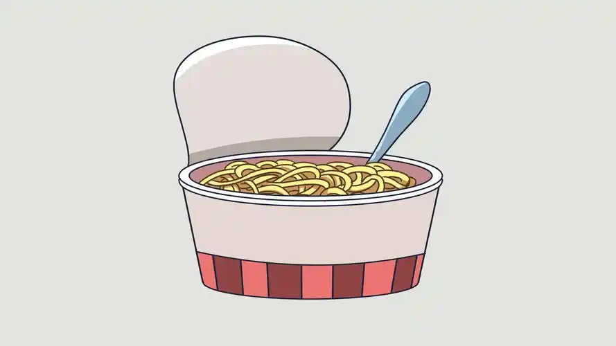 怎样画1碗泡面?