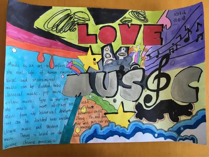 class 13,senior 1 音乐主题英语手抄报作业