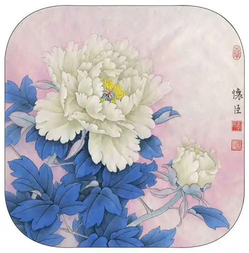 转载天狼收藏李怀臣超大高清工笔牡丹