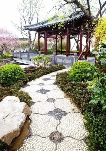 鹅卵石铺装匠心之美