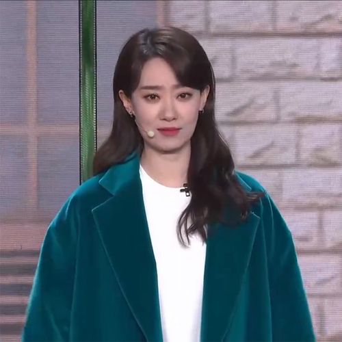 淘宝￥1398折后价￥298张小斐春晚同款大衣2022年孔雀蓝春节蓝色丝绒