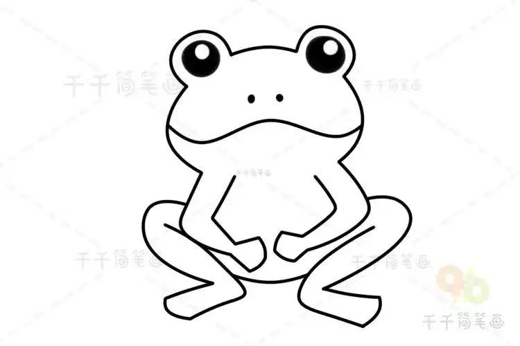 青蛙简笔画 儿童启蒙画动物