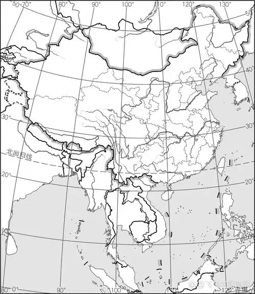 97中国地理空白填图