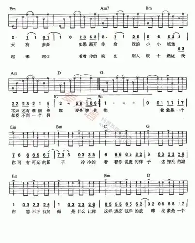 彭羚彭羚囚鸟吉他谱