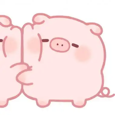 可爱猪情侣头像两张高清好看的猪猪情侣头像呆萌卡通图片