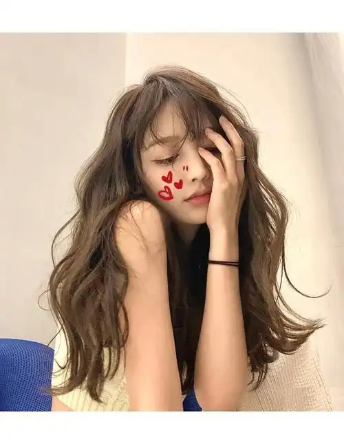 aidahngj假发女长发全头套式慵懒法式烫长卷发大波浪日常气质中长发套