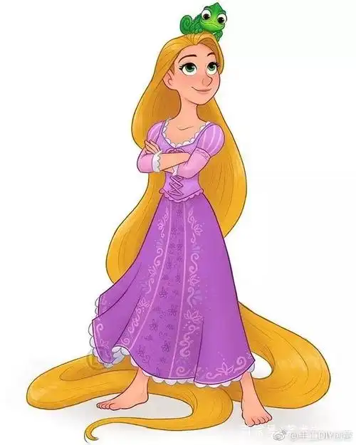 可爱的卡通小公主