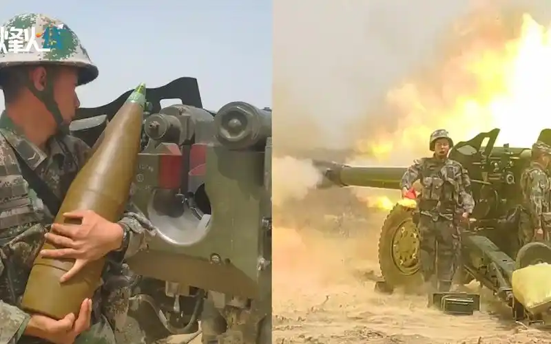直击解放军152毫米榴弹炮实弹演训