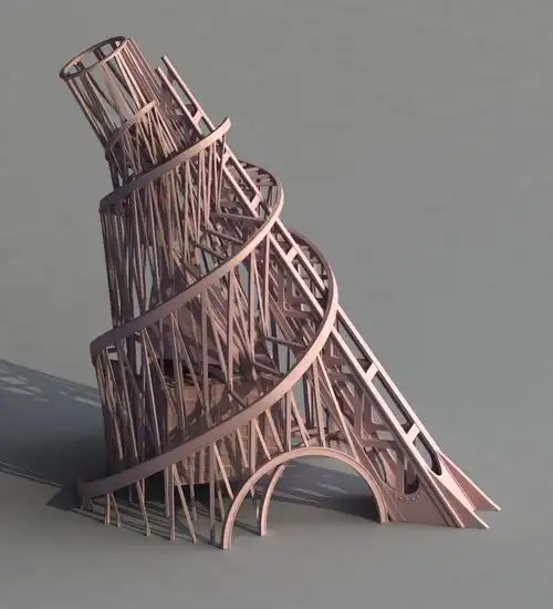 塔特林塔3d模型