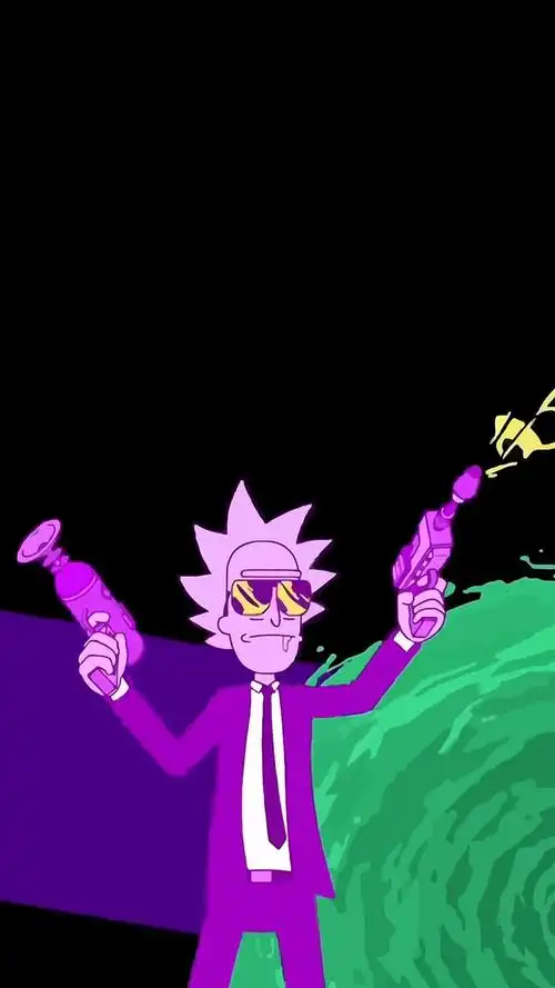 瑞克和莫蒂插画手机壁纸
