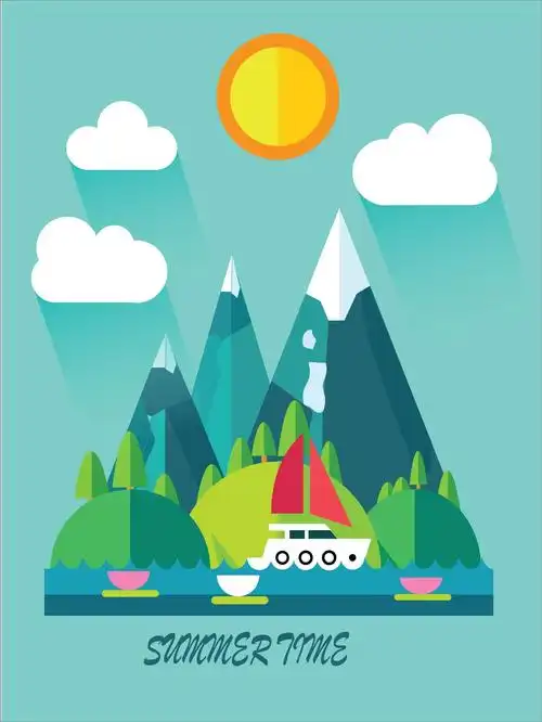 冰山|插画|商业插画|兰女孩 - 原创作品 - 站酷 (zcool)