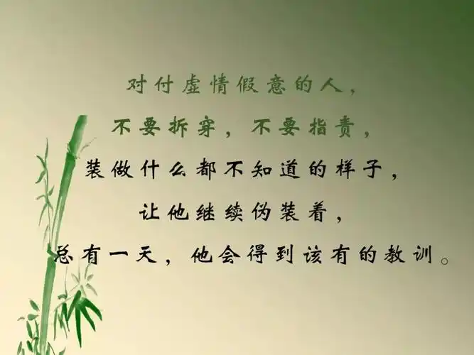 对付虚伪的人,这样做(精辟)