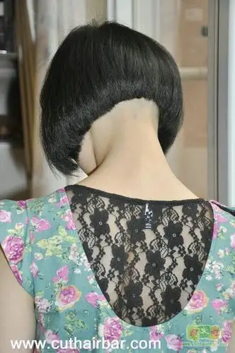给模特美女剃bob-剪发吧84#(26)