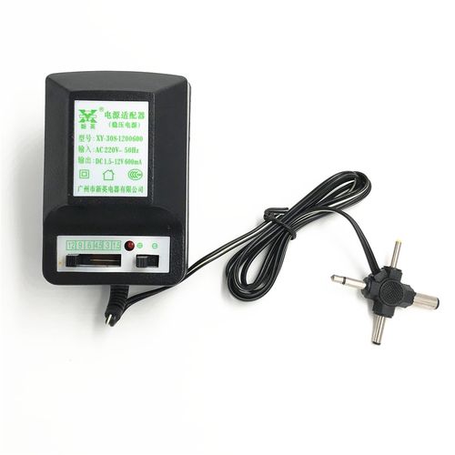 稳压直流电源 xy-308 220v转1.5/3/4.5/6/9/12v dc 600ma