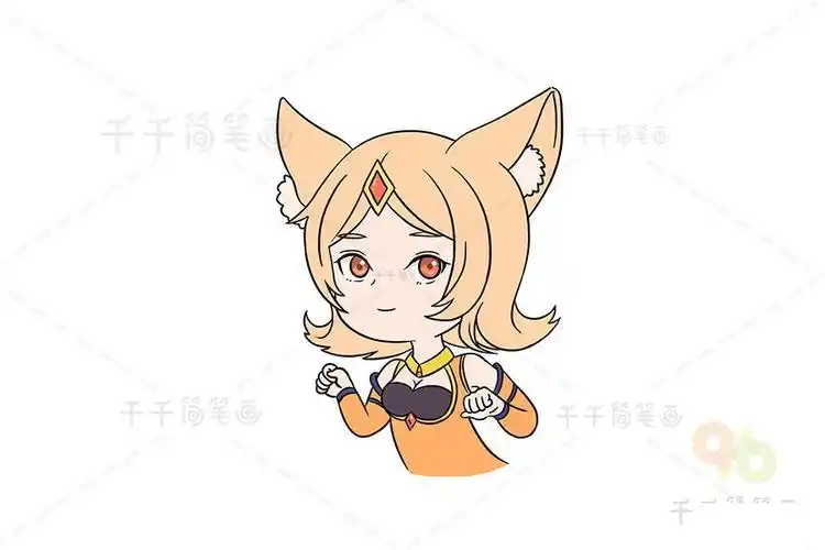 妲己简笔画教程妲己的头像简笔画古代妲己简笔画集王者荣耀妲己简笔画