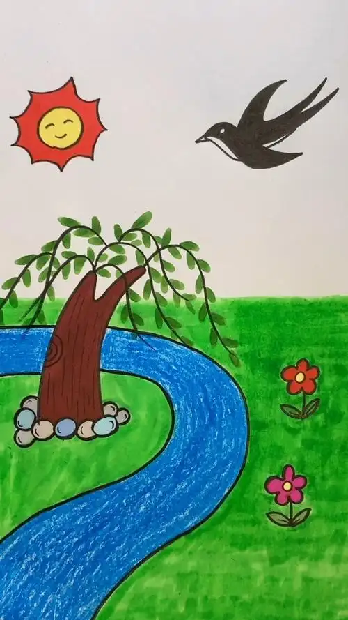 简单画春天好看么