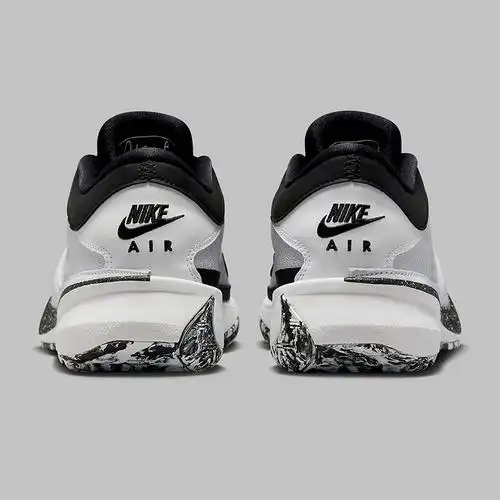 耐克男鞋zoom freak 5 ep字母哥5代白黑缓震运动篮球鞋dx4996-101