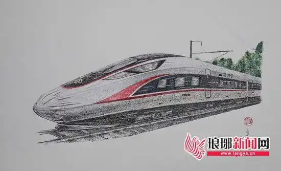 高铁画师辛培龙用画笔记录下高铁感人瞬间