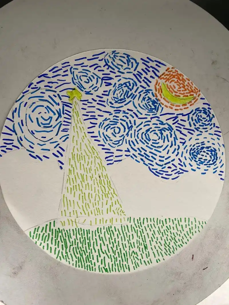 少儿综合创意绘画-趣味色彩.幼儿园中大班小朋友的作品 每个 - 抖音