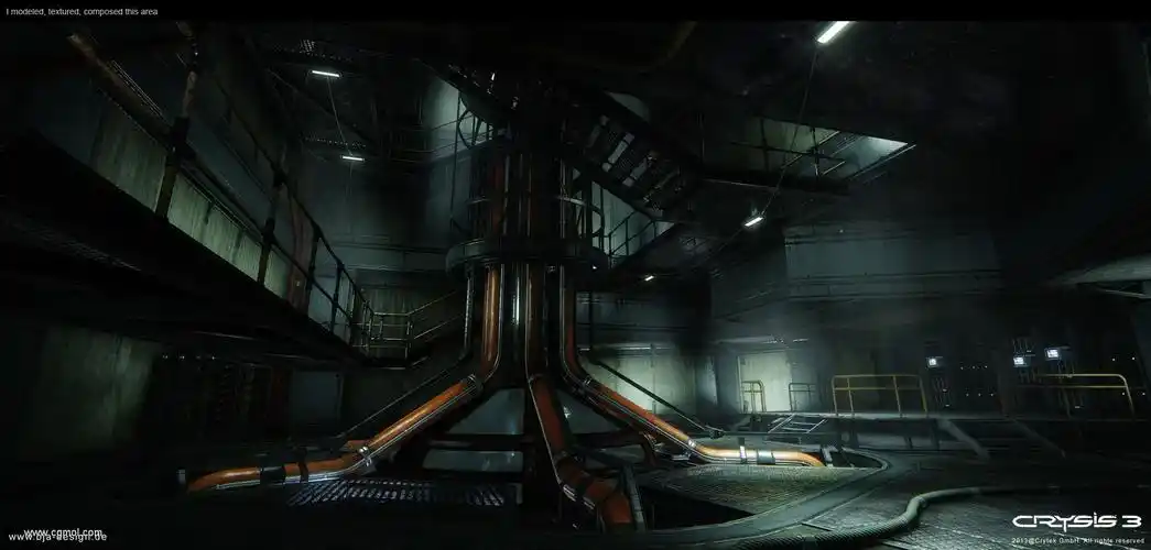 孤岛危机中的一个科幻基地场景