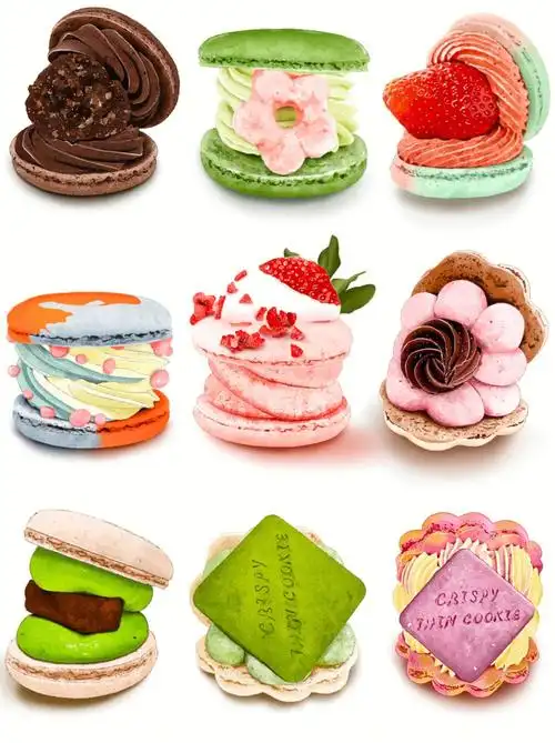 ipad水彩/高颜值马卡龙插画系列(附线稿)